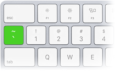 keyboard ~ button